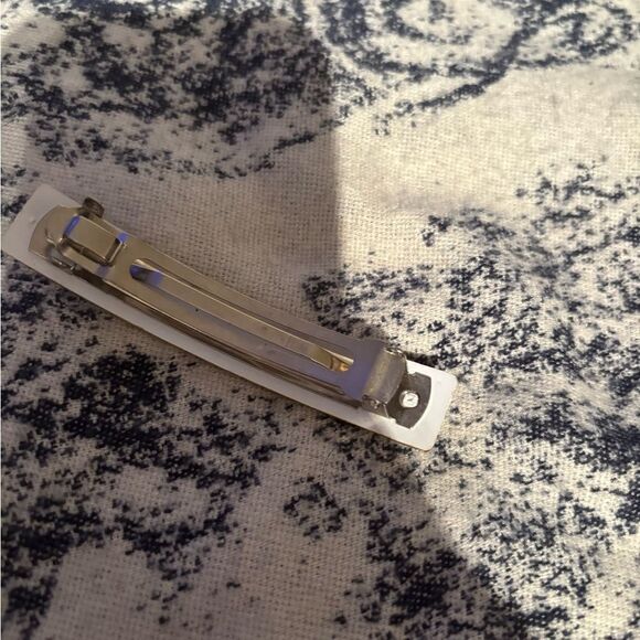 France gold handmade boho french barrette square print hair clip hair luxe box - Picture 6 of 7